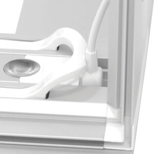 SEGO backlit display frame extrusion with aluminum profile detail