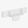 High Low Connector accessory for Mobile Light Box frame systems