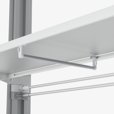 Hanging pole accessory for Mobile Light Box shelf kit