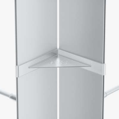Outside Connector accessory for Mobile Light Box frame systems
