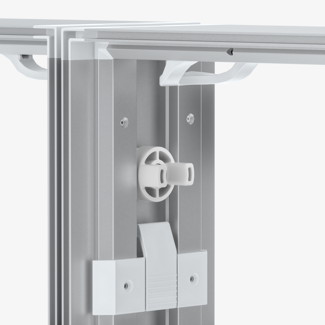 Straight connector accessory for Mobile Light Box SEGO frame systems