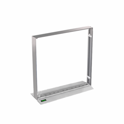 Mobile Light Box 100 x 100 Battery product image with battery-powered backlit counter frame.