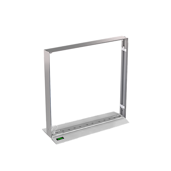 Mobile Light Box 100 x 100 Battery product image with battery-powered backlit counter frame.