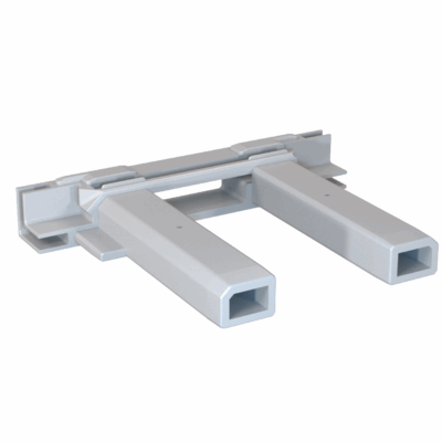 Replacement end block for Mobile Light Box vertical extrusions.