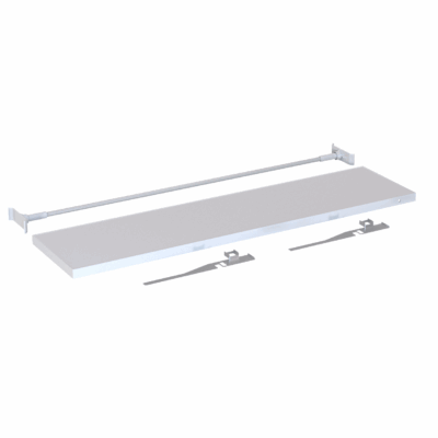 100 cm shelf kit accessory for Mobile Light Box frame systems