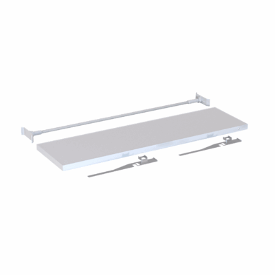 85 cm shelf kit accessory for Mobile Light Box frame systems