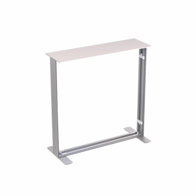 Mobile Light Box 100 x 100 display with counter top.