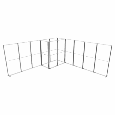 Mobile Light Box Kit I frame-only booth structure shown from the front.