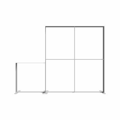 Mobile Light Box Kit D frame-only booth structure shown from the back.