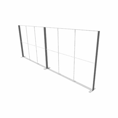 Mobile Light Box Kit A frame-only booth structure shown from the side.