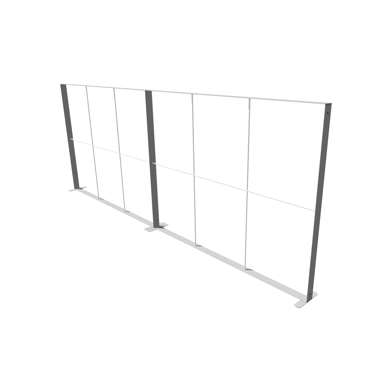 Mobile Light Box Kit A frame-only booth structure shown from the side.