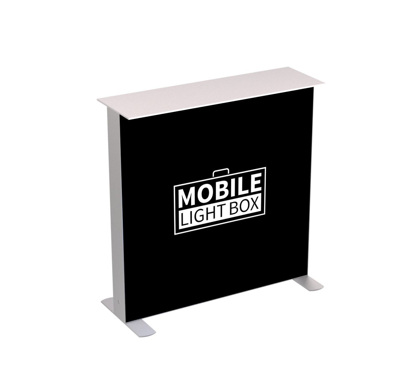 MLB 100×100 Counter Bundle with integrated LED backlit SEG graphics, lightweight aluminum frame, and portable modular design for trade show and retail display applications.