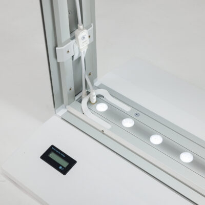 Battery base product shot for Mobile Light Box battery frames.