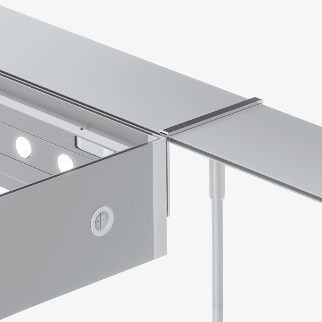 Bridge Connector Halfway accessory for Mobile Light Box frame systems