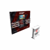 Portable SEG light box displays with fabric graphics and modular frame system for trade show booths