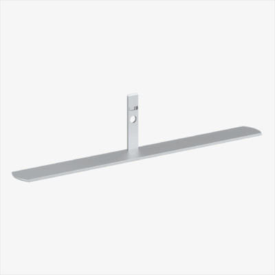 Long aluminum support foot for stabilizing Mobile Light Box displays.