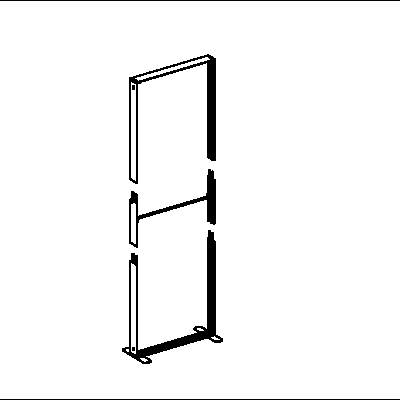 100 cm Extension Kit for expanding Mobile Light Box modular display frames.