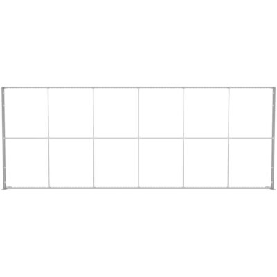 600 cm Mobile Light Box modular display frame with black graphic panels