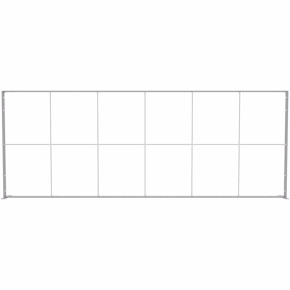 600 cm Mobile Light Box modular display frame with black graphic panels