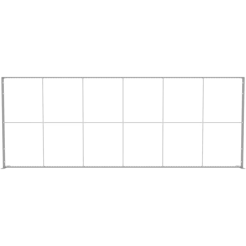 600 cm Mobile Light Box modular display frame with black graphic panels