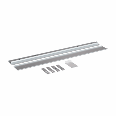 Mobile Light Box door fixture kit for creating access doors in modular display frames.