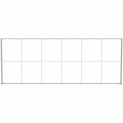 600 cm Mobile Light Box modular display frame with black graphic panels