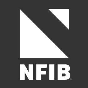 NFIB logo in white on a dark gray square background.