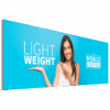 Mobile Light Box 600 x 240 banner display with wide SEG fabric graphic
