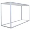 Modular aluminum SEG light box frame with transparent top for backlit trade show displays