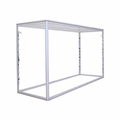 6 ft Big Sky backlit silver counter frame only