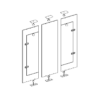 MLB counter door kit accessory for Mobile Light Box counter systems