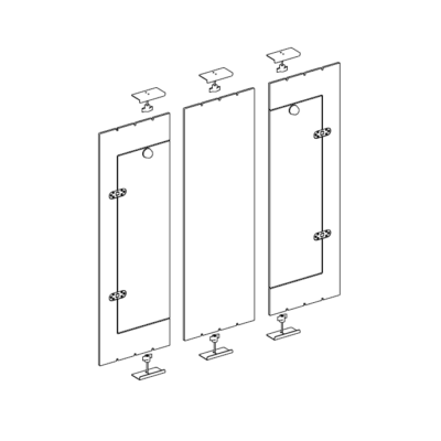 MLB counter door kit accessory for Mobile Light Box counter systems