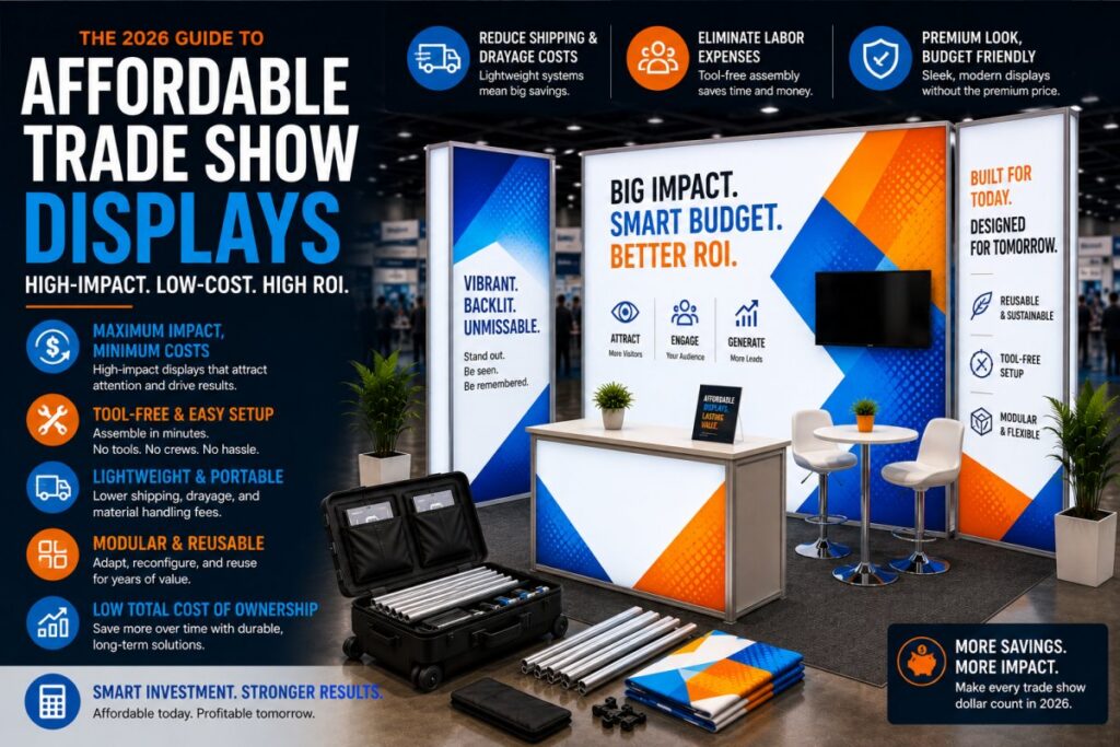 Affordable Trade Show Displays: The 2026 Guide to High-Impact, Low-Cost Exhibiting