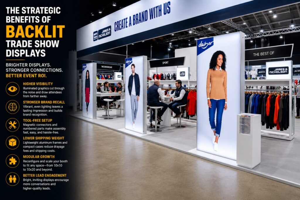 The Strategic Benefits of Backlit Trade Show Displays for 2026