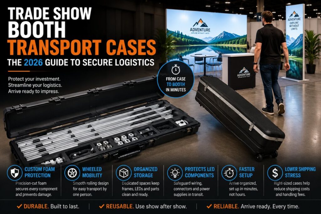 Trade Show Booth Transport Cases: The 2026 Guide to Secure Logistics