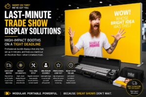 Last Minute Trade Show Display Solutions: High-Impact Booths on a Tight Deadline