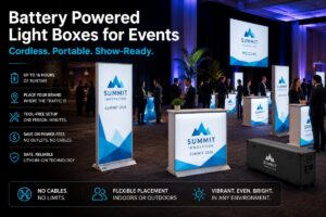 The Ultimate Guide to Battery Powered Light Boxes for Events in 2026