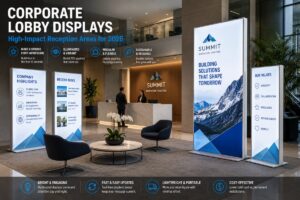 Corporate Lobby Displays: The 2026 Guide to High-Impact Reception Areas