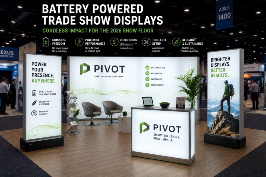 Battery Powered Trade Show Displays: The 2026 Guide to Cordless Impact