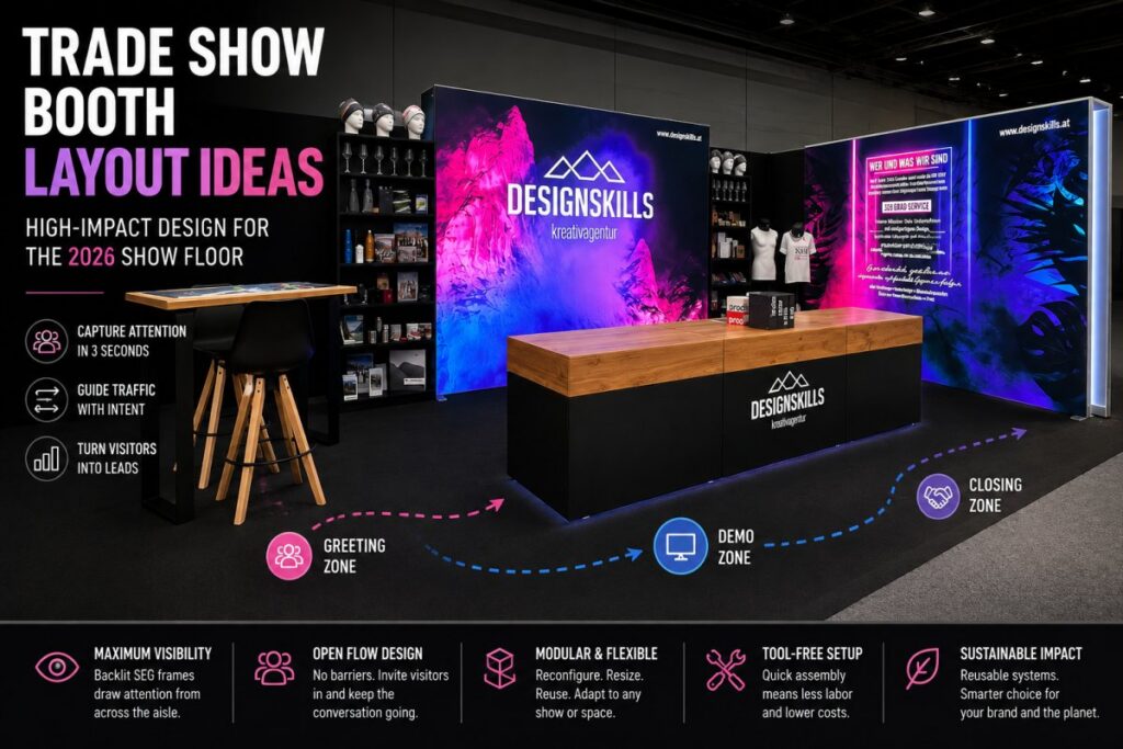Trade Show Booth Layout Ideas: A 2026 Guide to High-Impact Design