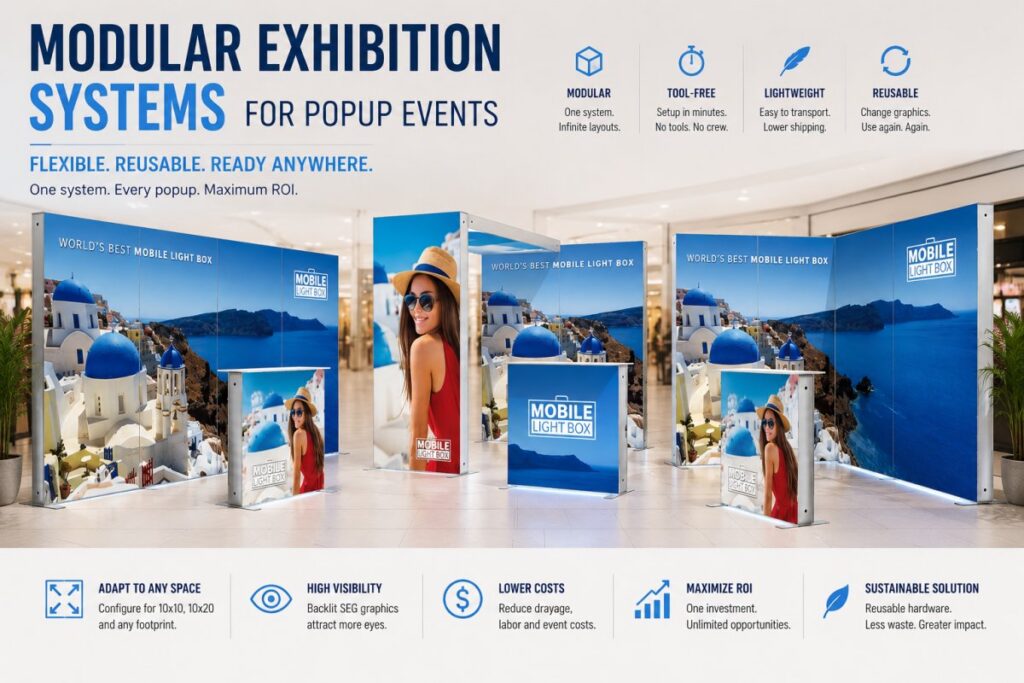 What are the Advantages of Modular Exhibition Systems for Popup Events?