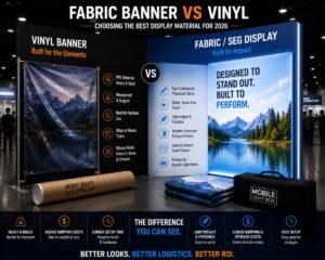 Fabric Banner vs Vinyl: Choosing the Best Display Material for 2026