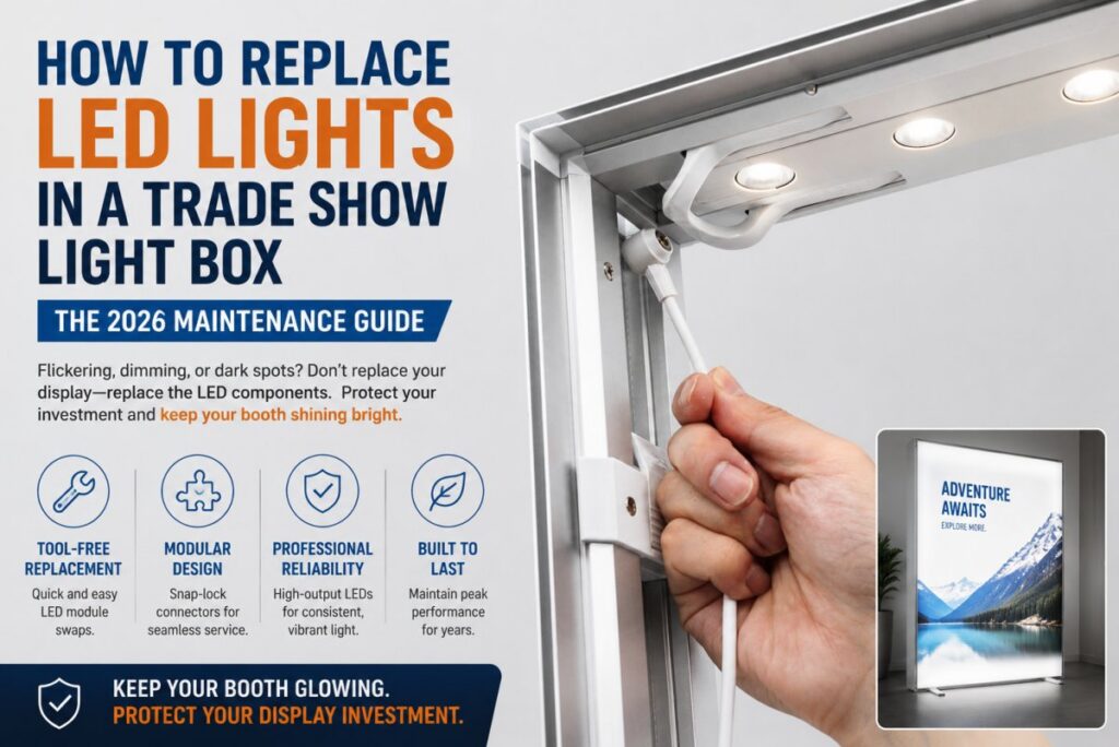 How to Replace LED Lights in a Trade Show Light Box: The 2026 Maintenance Guide