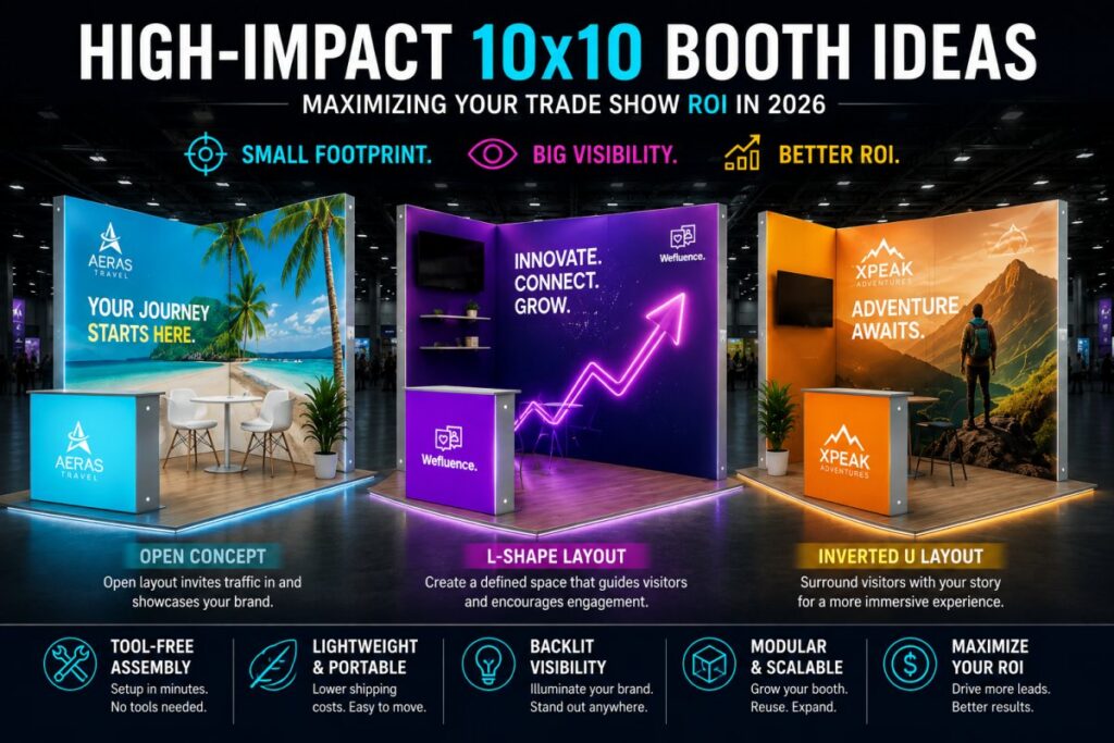 High-Impact 10x10 Booth Ideas: Maximizing Your Trade Show ROI in 2026