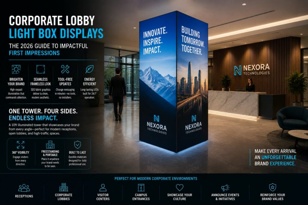 Corporate Lobby Light Box Displays: The 2026 Guide to Impactful First Impressions