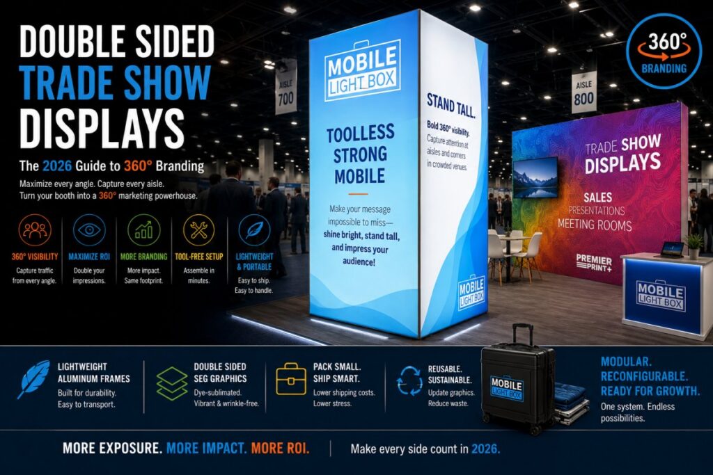 Double Sided Trade Show Displays: The 2026 Guide to 360° Branding