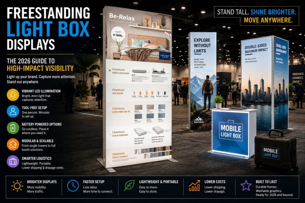 Freestanding Light Box Displays: The 2026 Guide to High-Impact Visibility
