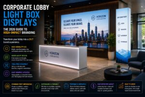 Corporate Lobby Light Box Displays: The 2026 Guide to High-Impact Branding