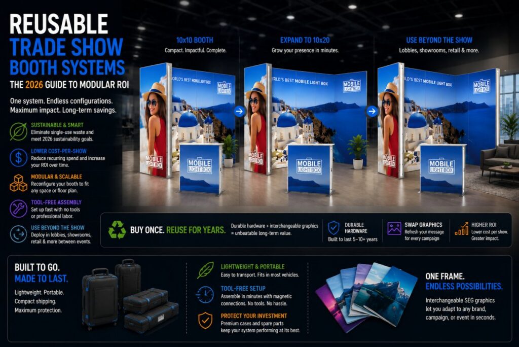 Reusable Trade Show Booth Systems: The 2026 Guide to Modular ROI