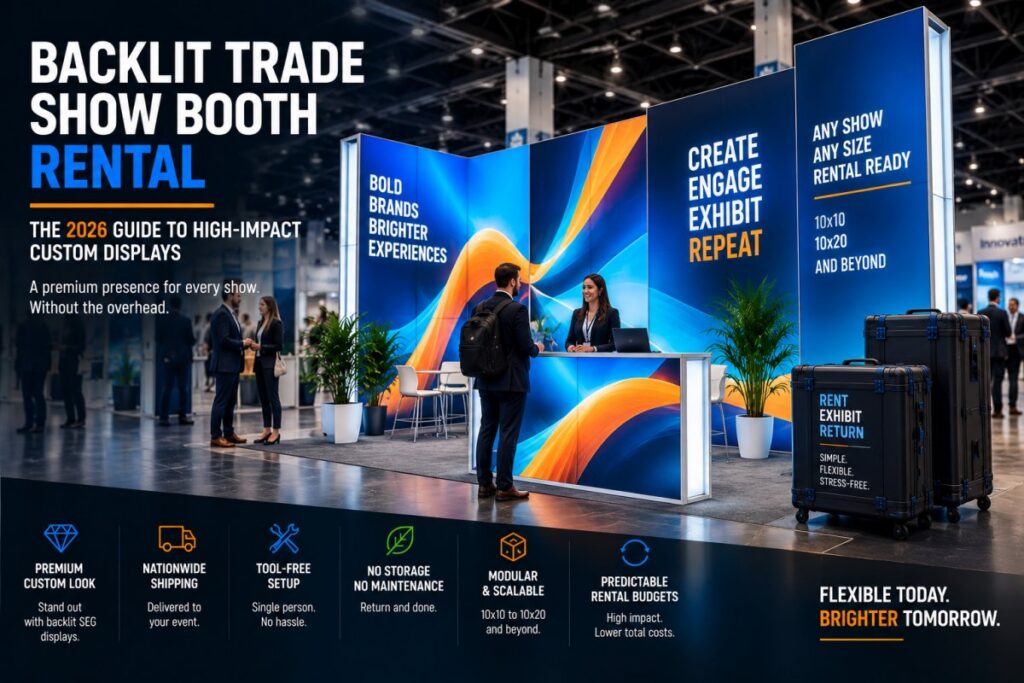 Backlit Trade Show Booth Rental: The 2026 Guide to High-Impact Custom Displays